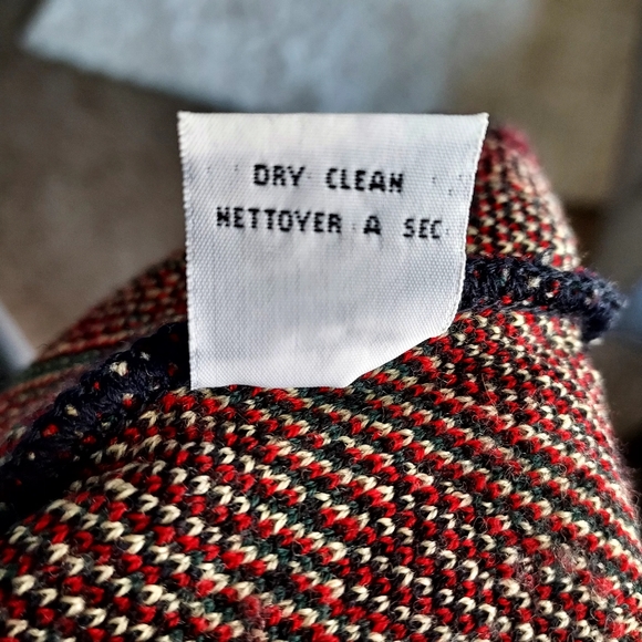 Talbots Made in Italy 100% Merino Wool Argyle Print Zippered Cardigan Small - Picture 10 of 10